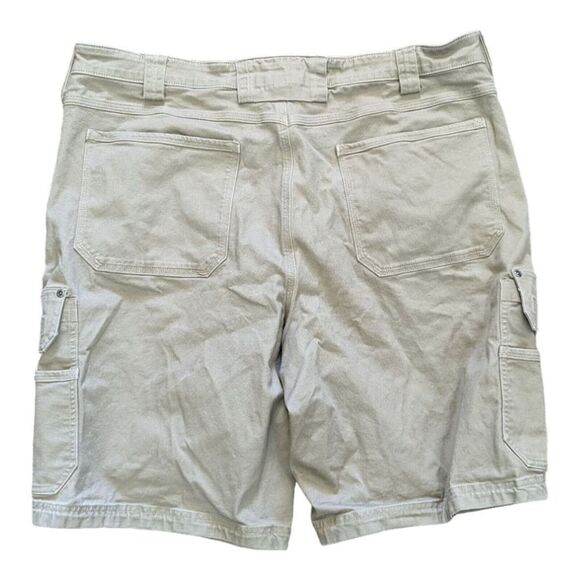 Duluth Trading Shorts Men’s 42 Flex Fire Hose 11” Inseam Cargo Brown Stretch 454 - Picture 8 of 9